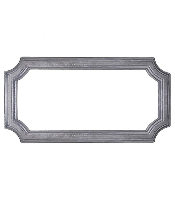 Cadre moulé 570x295mm en profil de 45x10mm pour soubassement de portail