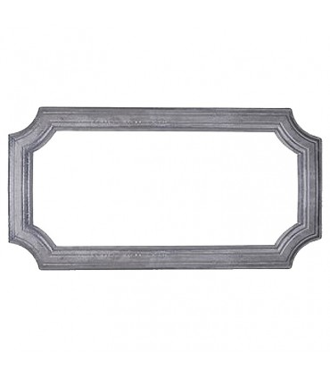 Cadre moulé 570x295mm en profil de 45x10mm pour soubassement de portail