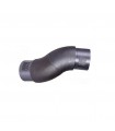 Coude réglable orientable de main courante en acier pour tube ø42,4mm epr 2mm