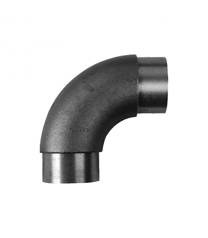 Coude 90° de main courante en acier pour tube ø42,4mm epr 2,5mm