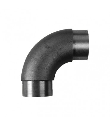 Coude 90° de main courante en acier pour tube ø42,4mm epr 2,5mm