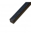 Barre profilée carré 12x2mm longueur 2m lisse en acier laminé brut