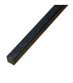 Barre profilée carré 14x14mm longueur 2m lisse en acier laminé brut