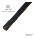 Barre profilée carré 14x14mm longueur 3m lisse en acier laminé brut