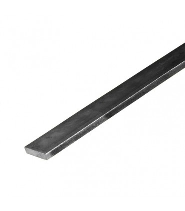 Barre profilée plate 14x6mm longueur 2m lisse en acier laminé brut