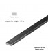 Barre profilée plate 14x6mm longueur 3m lisse en acier laminé brut