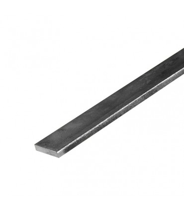 Barre profilée plate 20x4mm longueur 3m lisse en acier laminé brut