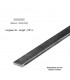 Barre profilée plate 20x4mm longueur 3m lisse en acier laminé brut