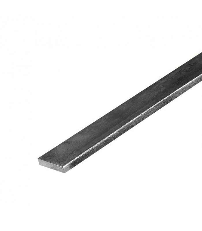 Barre profilée plate 20x6mm longueur 2m lisse en acier laminé brut