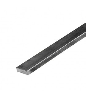 Barre profilée plate 20x8mm longueur 3m lisse en acier laminé brut