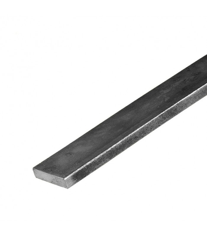 Barre profilée plate 30x8mm longueur 3m lisse en acier laminé brut