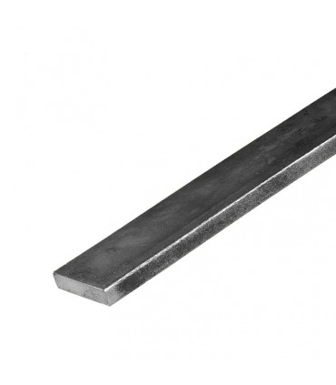 Barre profilée plate 30x8mm longueur 3m lisse en acier laminé brut