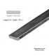 Barre profilée plate 40x10mm longueur 3m lisse en acier laminé brut
