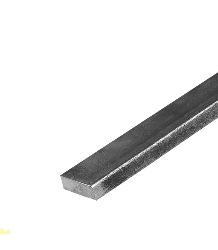 Barre profilée plate 35x15mm longueur 2m lisse en acier laminé brut