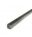 Barre profilée tube 20x20mm longueur 2m carré lisse acier laminé brut