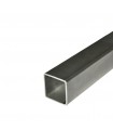 Barre profilée tube 80x80mm longueur 2m carré lisse acier laminé brut