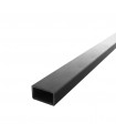Barre profilée tube 30x20mm longueur 2m rectangulaire lisse acier brut