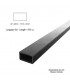 Barre profilée tube 30x20mm longueur 3m rectangulaire lisse acier brut