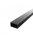 Barre profilée tube 40x20mm longueur 2m rectangulaire lisse acier brut