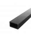 Barre profilée tube 80x40mm longueur 3m rectangulaire lisse acier brut