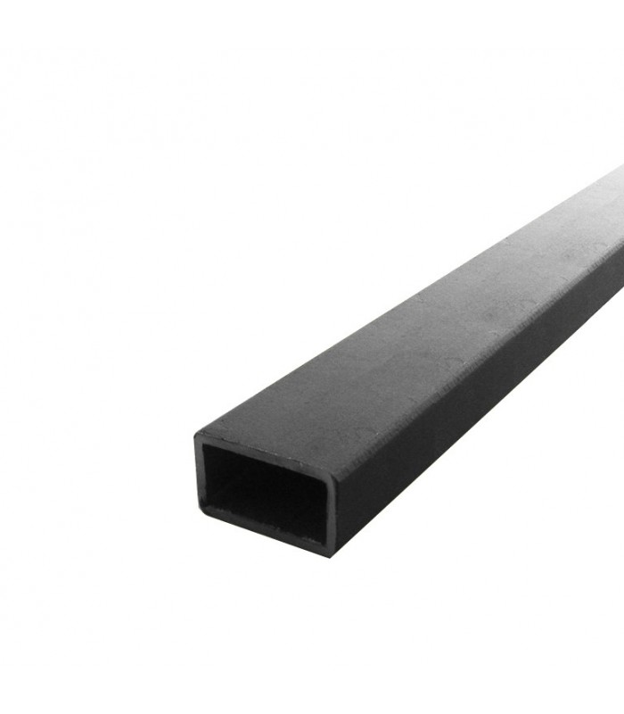 Barre profilée tube 40x27mm longueur 3m rectangulaire lisse acier brut
