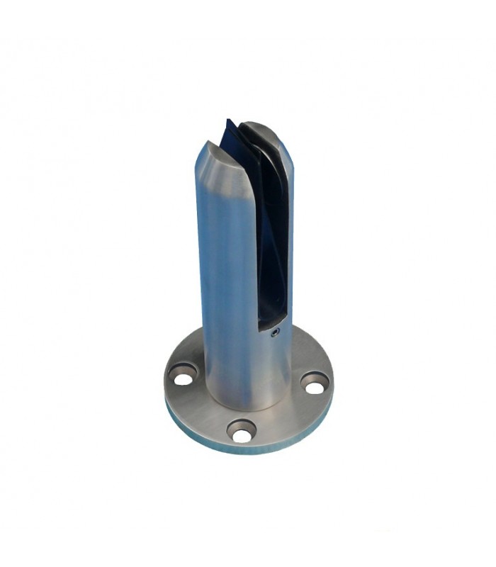 Spigot - Pince à verre fixation sol en inox 316 pour verre epr 12 à 17,52mm