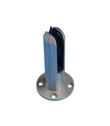 Pince à verre fixation sol en inox 316 pour verre epr 12,76mm