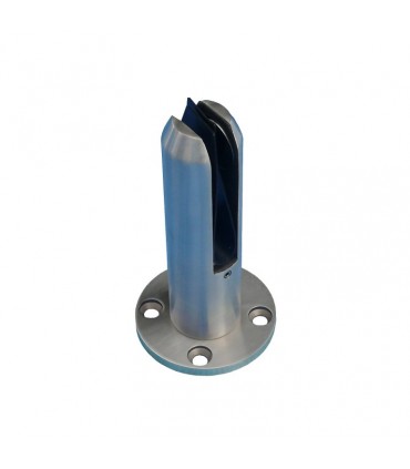 Pince à verre fixation sol en inox 316 pour verre epr 12,76mm
