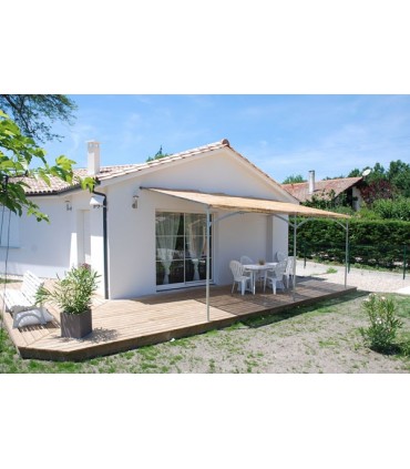 Pergola murale Mistral 6mx3m livrée en kit à assembler sans soudure