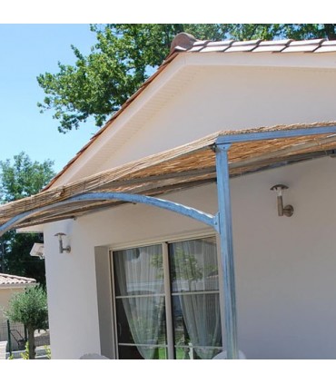 Pergola murale Mistral 6mx3m livrée en kit à assembler sans soudure
