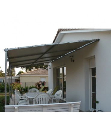 Pergola murale Mistral 6mx3m livrée en kit à assembler sans soudure