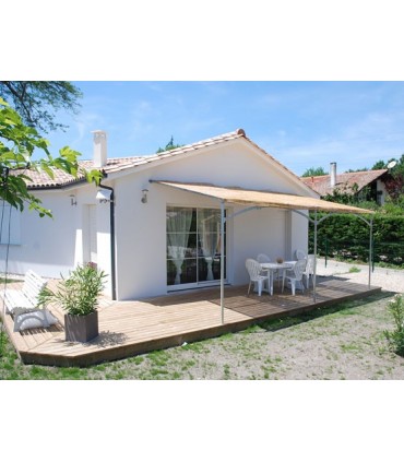 Pergola murale Mistral 6mx4m  livrée en kit à assembler sans soudure