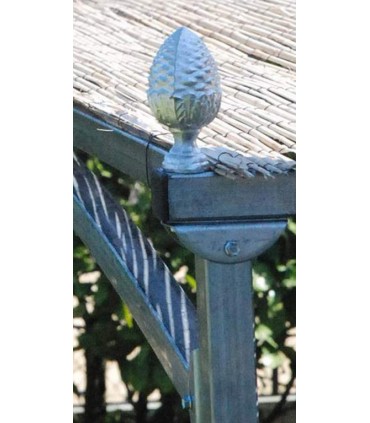 Pergola murale Alizée 3mx3m livrée en kit à assembler sans soudure