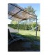 Pergola murale Alizée 3mx3m livrée en kit à assembler sans soudure