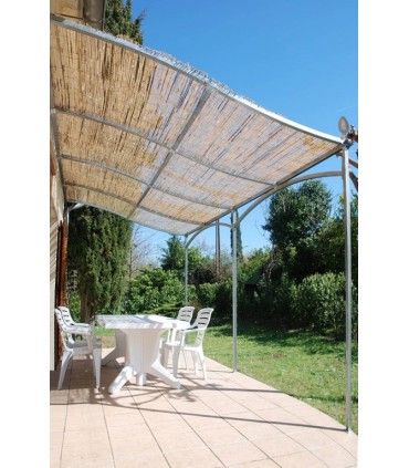 Pergola murale Alizée 6mx3m  livrée en kit à assembler sans soudure