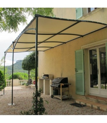 Pergola murale Alizée 6mx3m  livrée en kit à assembler sans soudure