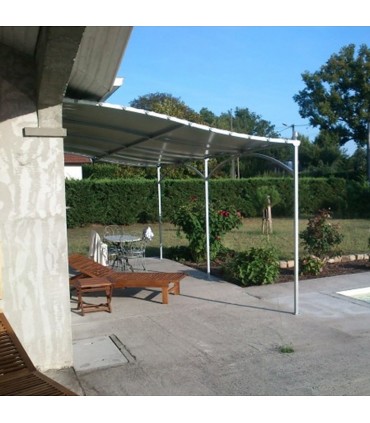 Pergola murale Alizée 6mx3m  livrée en kit à assembler sans soudure
