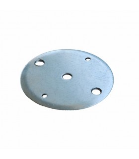 Platine acier galvanisé de fixation de pergola mistral ou alizée