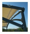 Bâche de couleur beige pour pergolas mistral de 6m x 4m