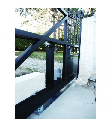 Système 2 chariots de guidage rail de 72x72mm pour portails autoportant 4.5m