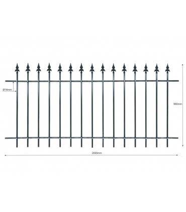 Grille de clôture ST EMILION en kit à asembler vous-même SANS SOUDURE