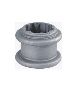 Rondelle décorative aluminium pour tube cannelé Ø80mm