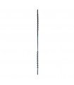 Balustre aluminium 1000mm carré de 14x14mm avec deux torsades