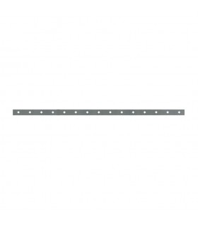 Barre poinçonnée 40x8mm 15 trous obques de 17x17mm longueur 2m