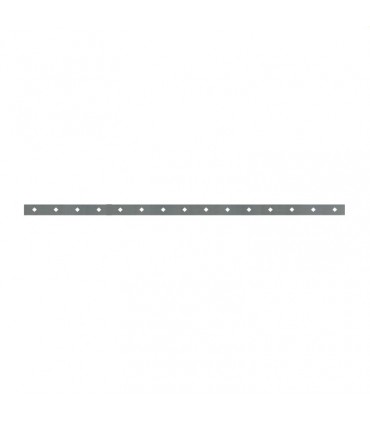 Barre poinçonnée 40x8mm 15 trous obques de 17x17mm longueur 2m