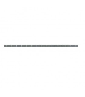 Barre poinçonnée 40x8mm 15 trous 15x15mm obliques longueur 2m