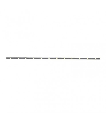 Barre 1700mm poinçonnée 30x8mm 12 trous Ø15mm