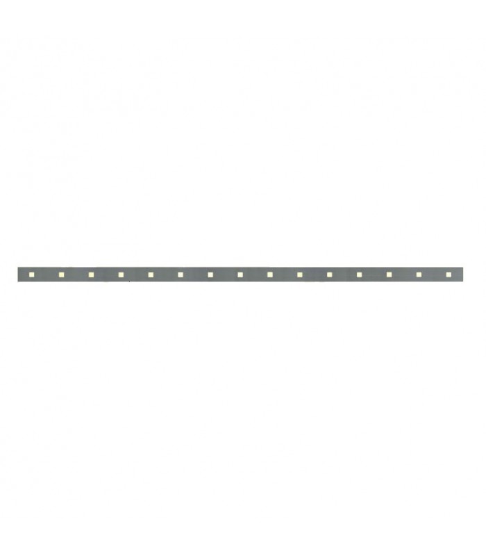 Barre poinçonnée 40x8mm 15 trous 14x14mm carrés longueur 2m pour clôtures et grilles