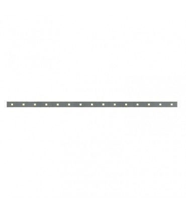 Barre poinçonnée 40x8mm 15 trous carrés 16x16mm longueur 2m