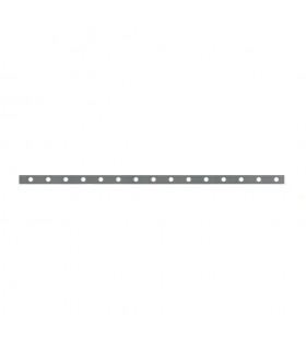 Barre poinçonnée 30x8mm longueur 2m 16 trous Ø12mm